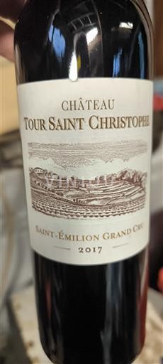 Bordeaux Saint-Émilion Grand Cru Grand Cru Château Tour Saint Christophe 2017