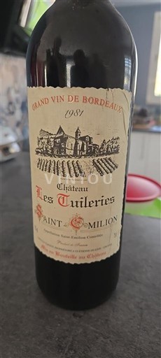 Bordeaux Saint-Émilion Château Les Tuileries 1981