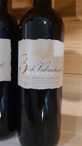 Bordeaux Saint-Émilion Grand Cru Grand Cru Valandraud 3 de Valandraud 2015