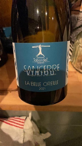 Vallée de la Loire Sancerre Domaine Tabordet La Belle Oreille 2021