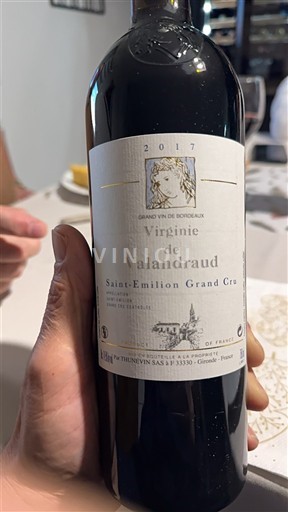 Bordeaux Saint-Émilion Grand Cru Grand Cru Virginie de Valandraud 2017