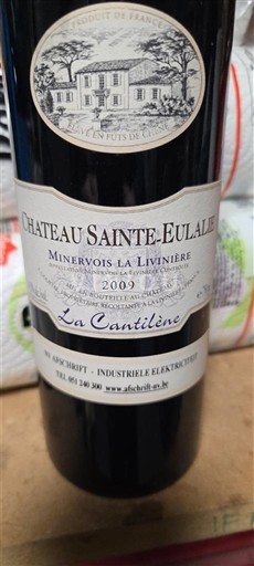 Languedoc Minervois-la-Livinière Château Sainte-Eulalie La Cantilène 2009