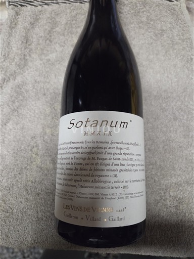 Alps and Rhone Valley Rhône Hills Les Vins de Vienne Sotanum MMXIX 2019