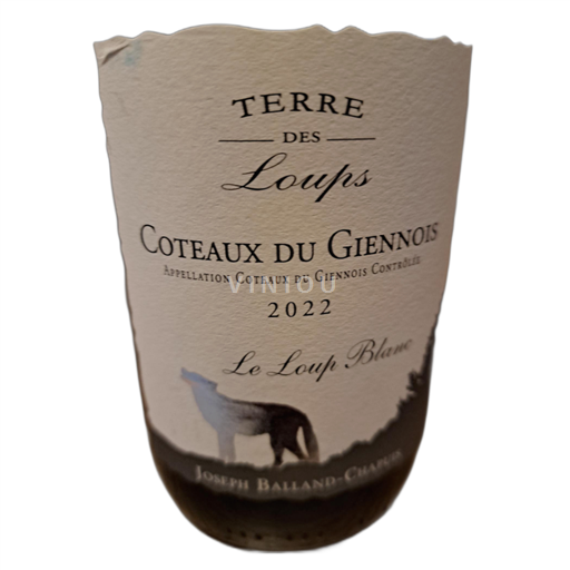 Loire Valley Coteaux du Giennois Joseph Balland-Chapuis Terre des Loups 2022