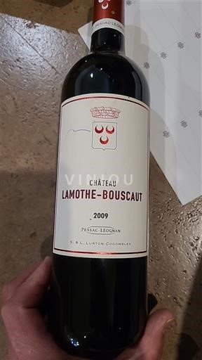 Bordeaux Pessac-Léognan Château Lamothe-Bouscaut 2009