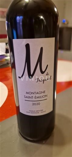Bordeaux Montagne-saint-émilion Troquart M de Troquart 2020
