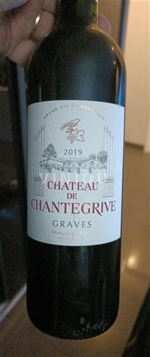 Bordeaux Graves Château Chantegrive 2019