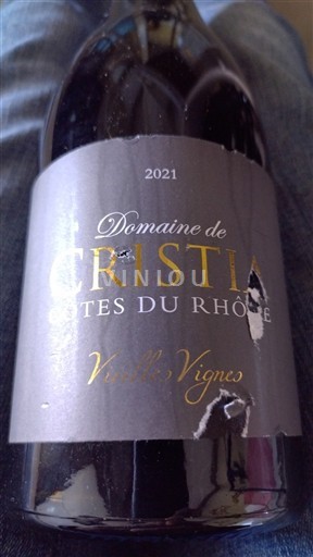Rhône-dalen Côtes-du-Rhône Domaine Cristia Vieilles Vignes 2021