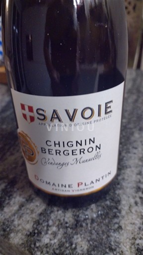Savoie and Bugey Chignin-Bergeron Domaine Plantin Vendanges Manuelles Non-Vintage