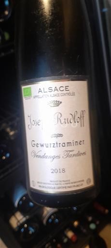 Alsace Vendanges Tardives Josef Rudloff Gewurztraminer Vendanges Tardives 2018