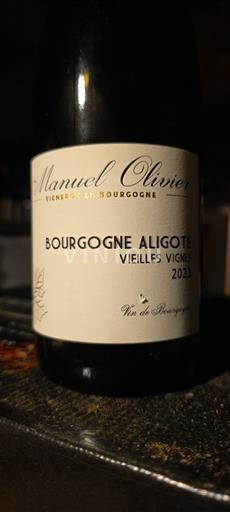 Burgundy Bourgogne Aligoté Manuel Olivier Vieilles Vignes 2023