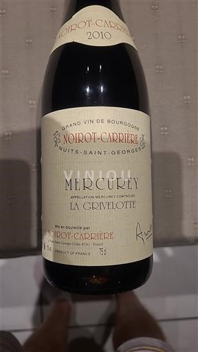 Burgundsko Mercurey Noirot-Carriére La Grivelotte 2010