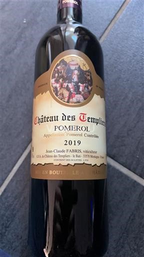 Bordeaux Pomerol Château S Templiers 2019