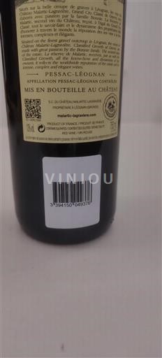 Bordeaux Pessac-Léognan LA RESERVE DE MALARTIC Niet-geïntegreerd