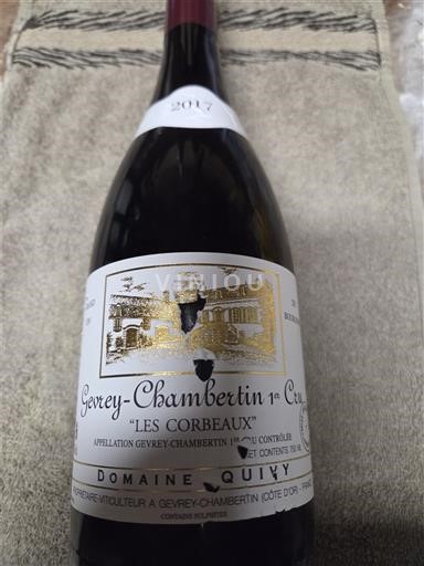Borgoña Gevrey-Chambertin Premier Cru Domaine Quivy Les Corbeaux 2017
