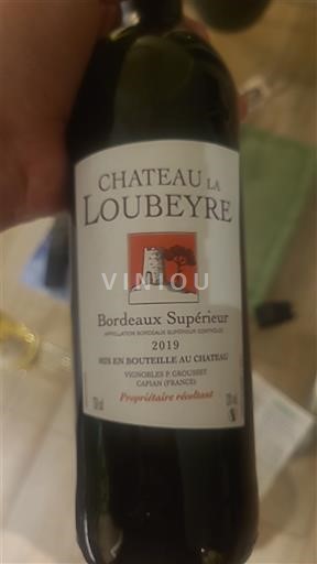 Bordeaux Bordeaux Supérieur Château La Loubeyre 2019