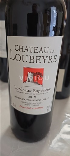 Burdeos Bordeaux superior Château La Loubeyre 2019
