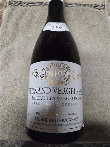Burgundi Pernand-vergelesses Premier Cru Mongeard-Mugneret 1er Cru Les Vergelesses 2008