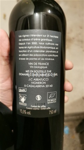 Korsika Nespecifikováno Comte Abbatucci Neročník