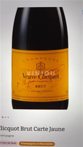 Champagne Šampanské Veuve Clicquot Brut Carte Jaune Neročník