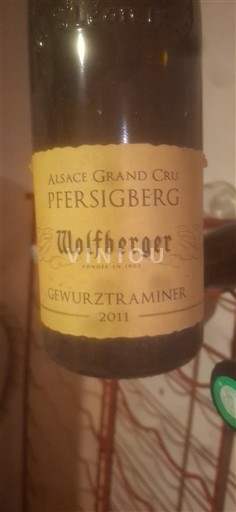 Alsace Ospecificerad Grand Cru Wolfberger Pfersigberg 2011