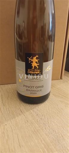 Alsace Domaine Graenter Pinot Gris Barrique 2023
