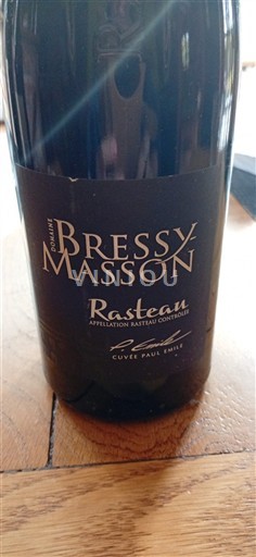 Rhône Valley Rasteau Domaine Bressy Masson Paul Emile 2017