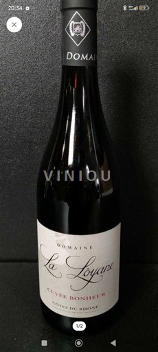 Thung lũng Rhône Côtes-du-rhône Domaine La Loyane Bonheur Không niên vụ