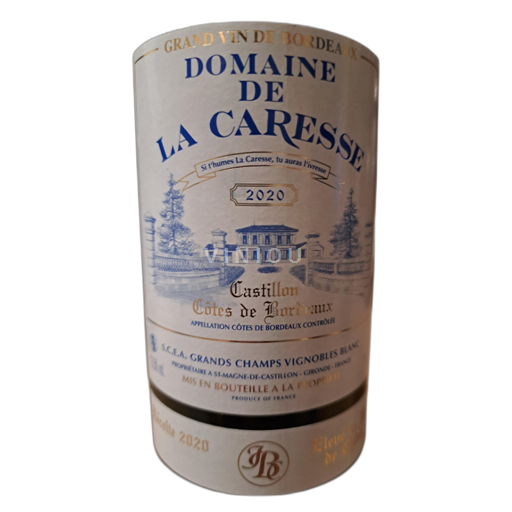 Bordéus Castillon-côtes-de-bordeaux Domaine de La Caresse 2020