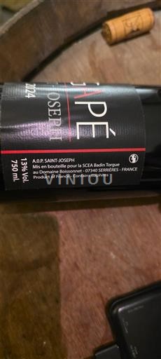 Rhône Valley Saint-Joseph Domaine Bossonnet AGAPE 2021