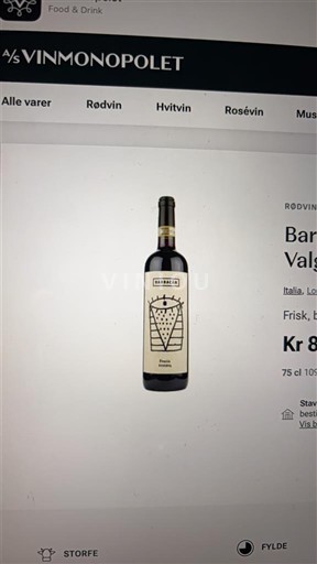 Lombardia Valtellina Barbacan Fracia Superiore Reserva 2018 2018