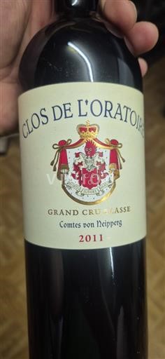 Bordeaux Saint-Émilion Grand Cru Grand Cru Clos de l'Oratoire 2011