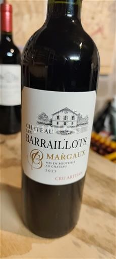 Bordeaux Margaux Château Les Barraillots 2023