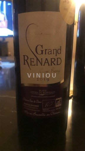 Burdeos Blaye-Côtes de Burdeos Grand Renard Prestige 2019