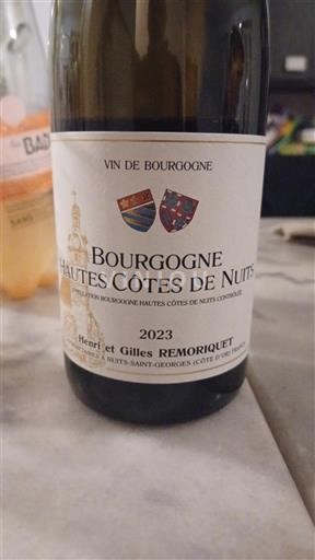 Burgundy Hautes Côtes de Nuits Henri et Gilles Remoriquet 2023