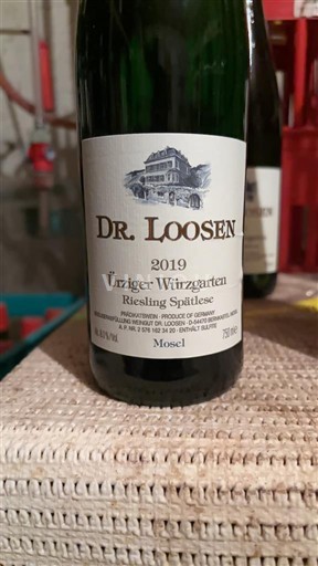Mosela Dr. Loosen Ürziger Würzgarten Riesling Spätlese 2019