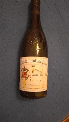 Vallée du Rhône Châteauneuf-du-pape Blason des Papes 1991