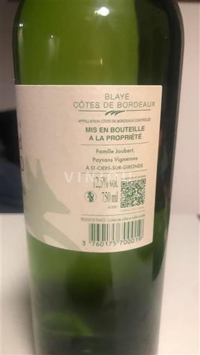 Burdeos Blaye-Côtes de Burdeos Famille Joubert 2024