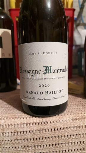 Burgund Chassagne-Montrachet Arnaud Baillot 2020