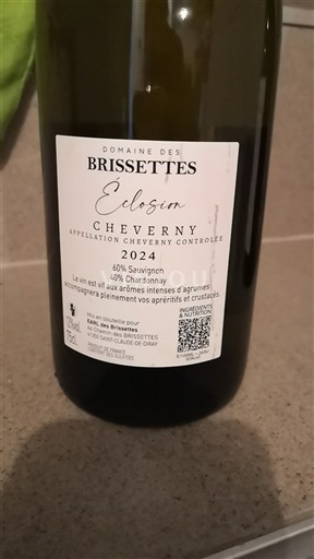 Dolina Loare Cheverny Domaine S Brissettes Éclosion 2024