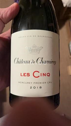 Borgogna Mercurey Premier Cru Château Chamirey Les Cinq 2018