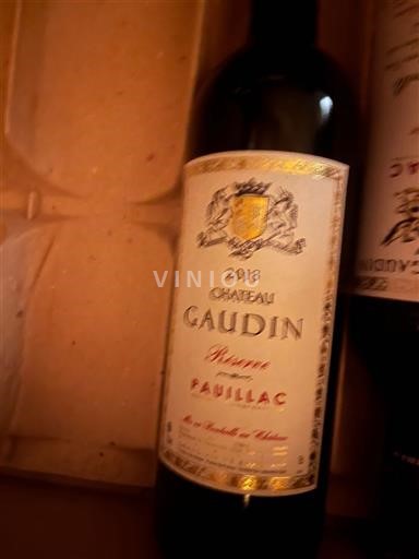 Bordeaux Pauillac Château Gaudin Réserve 2013