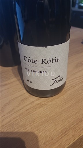Vallée du Rhône Côte-rôtie Domaine Faury Les 3 Brunes 2021