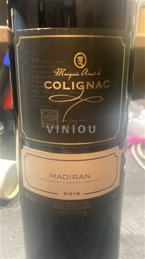 Sydvestfrankrig Madiran Marquis Aimé de Colignac 2019