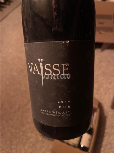 Languedoque Não especificado Domaine Vaïsse Pur 2016