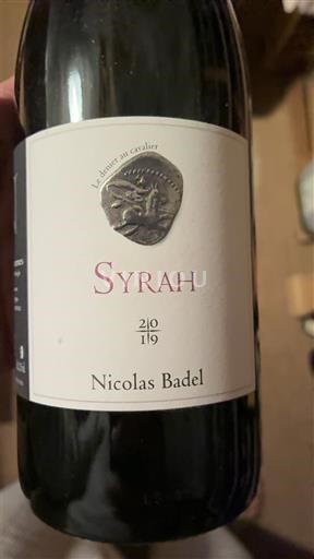 Wines Rouge sec Le chant du cavalier Nicolas Badel 2019 France Alps and Rhone Valley Rhône Hills IGP
