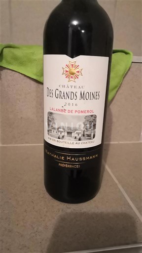 Bordeaux Lalande-de-Pomerol Château S Grands Moines 2016