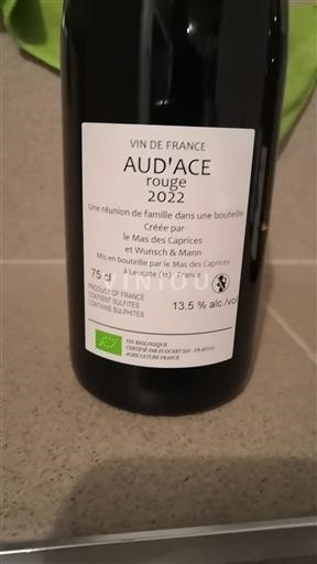 Languedoc Mas des Caprices AUD'ACE rouge 2022