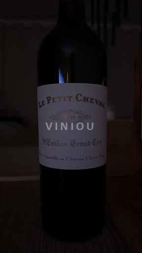 Bordéus Saint-Émilion Grand Cru Grand Cru Château Cheval Blanc Le Petit Cheval 2018