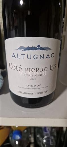 Languedoc și Roussillon Vin de Pays d'Oc Altugnac Coté pierre Lys 2023